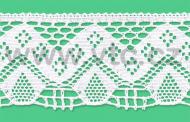 Cotton bobbin lace - 73 mm