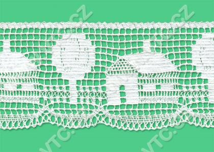 Cotton bobbin lace - 73 mm