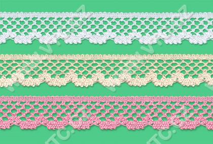 Cotton bobbin lace - 19 mm