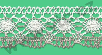 Cotton bobbin lace - 50 mm