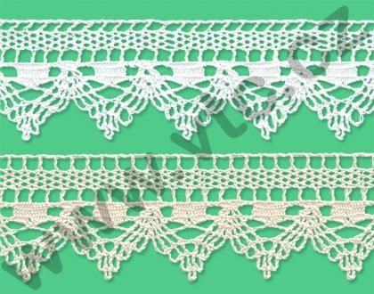 Cotton bobbin lace - 50 mm