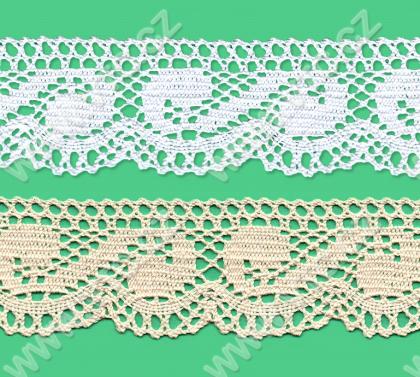 Cotton bobbin lace - 45 mm