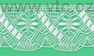 Cotton bobbin lace - 78 mm