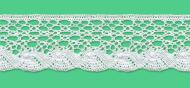 Cotton bobbin lace - 40 mm