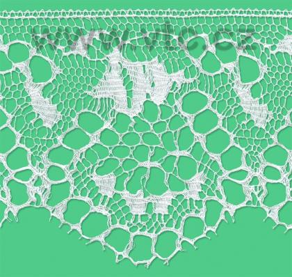Cotton bobbin lace - 150 mm