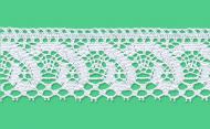 Cotton bobbin lace - 45 mm