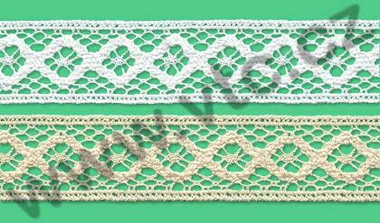 Cotton bobbin lace - 32 mm