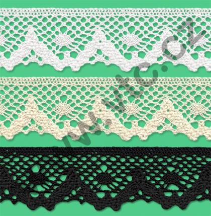 Cotton bobbin lace - 40 mm