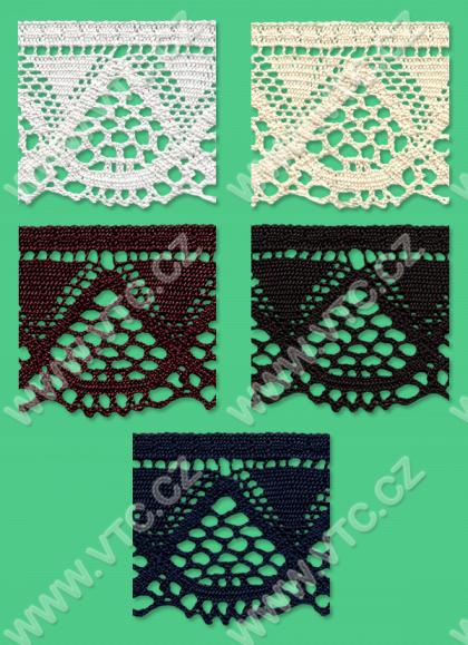 Cotton bobbin lace - 55 mm