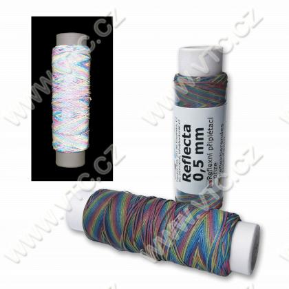 Reflective knit-in thread 0,5 mm - 50 m MULTICOLOR