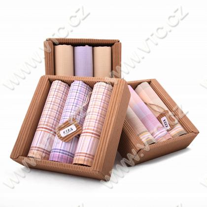 Ladies handkerchief color - 3pcs/box