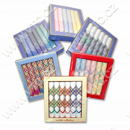 Ladies handkerchief color - 6pcs/box
