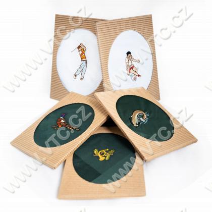 Vreckovka pánska VÝŠIVKA - krab.1 ks