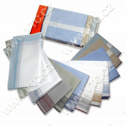 Herren Taschentuch farbe - 6 St./Packung