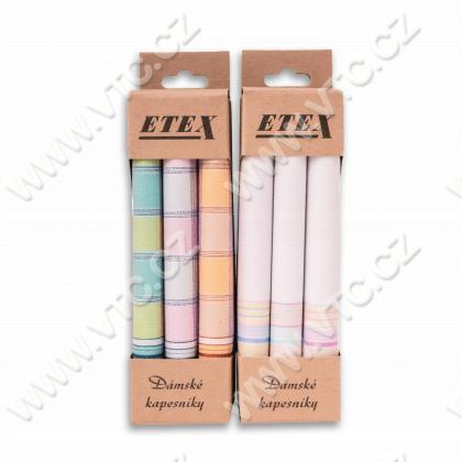 Damen-Taschentuch farbe- 3 St./Schachtel