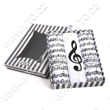 Damen Taschentuch MUSIK - 3 St./Packung