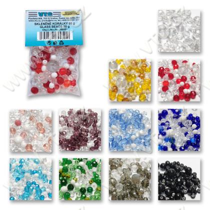 Korálky sklenené MIX 50 g