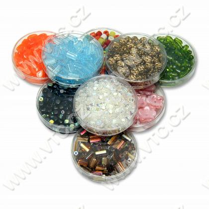 Glass beads, plastic box 30 g