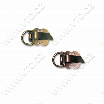 Fur hook clip Brass, copper - small