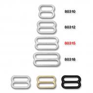 Bra slider 15 mm metal