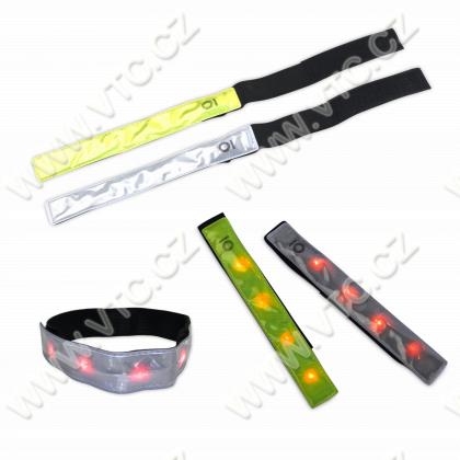 Armband with LED light, reflective (3M)
