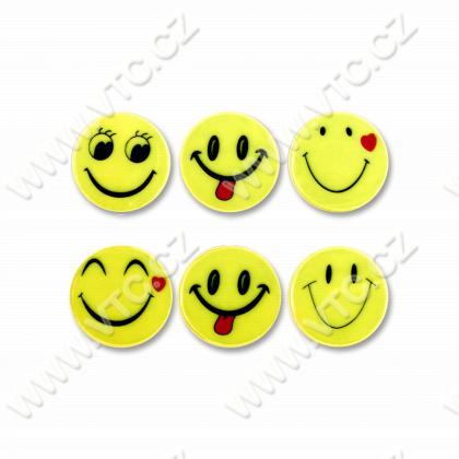 Reflective stickers - Smiley 6pcs