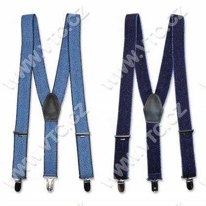 Traky pánske 30 mm Y 120 cm JEANS