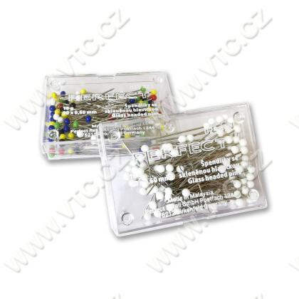 Špendlík se skleněnou hlavou 0,6x30 mm, 10g
