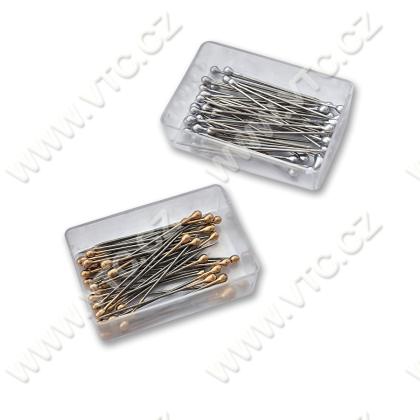Špendlík s plastovou hlavou 0,59x26 mm, 40ks