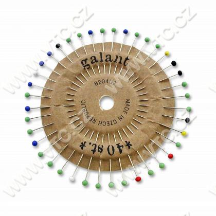 Glass-headed pins 0,6x30 mm, 40pcs Rosette