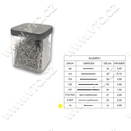 Pins 14, 50g plastic box