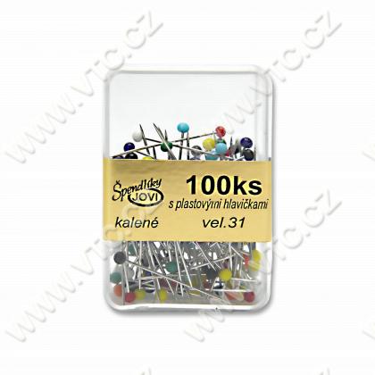 Plastikkopfstecknadeln 0,6x30 mm, 100St.