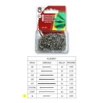 Pins 14, 25g plastic box