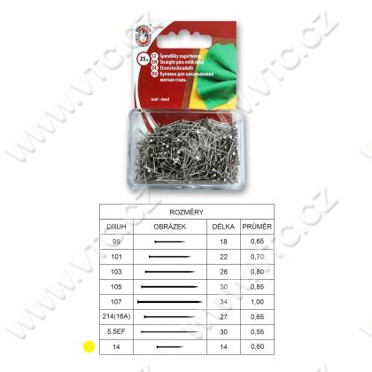 Špendlík napichovací 14, 25 g PH blistr