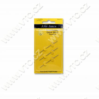 Twin pointed quick stitch needles 22