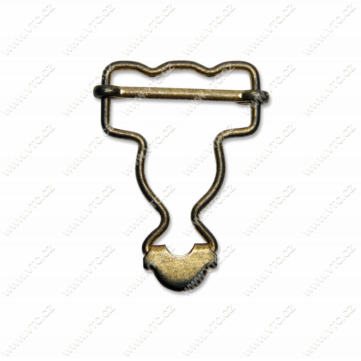 Overall buckle 3cm ant.brass VTC JSC