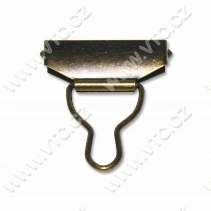 Latzhosenschnallen 4 cm Altmessing