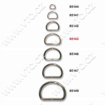 D-ring 24 mm nickel