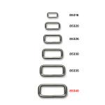 Metal strap loop 40 mm nickel