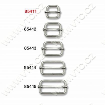 Sliding bar buckle 15 mm nickel