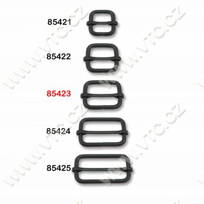 Sliding bar buckle 25 mm black