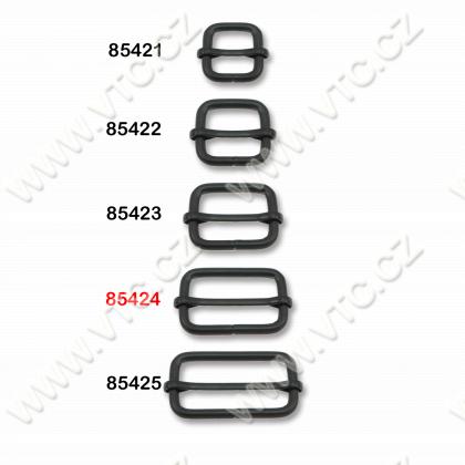 Sliding bar buckle 30 mm black