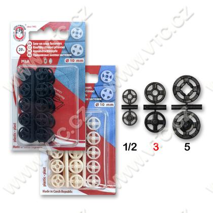 Snap fasteners MIA 3 black