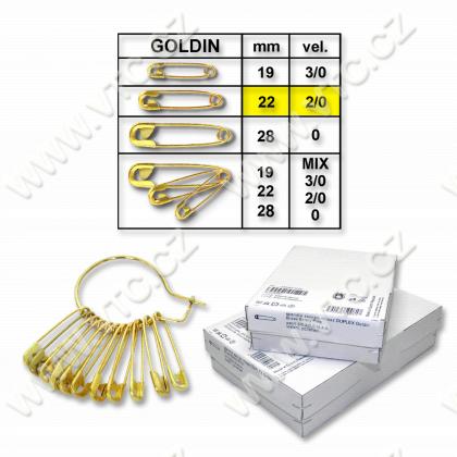 Safety pins GOLDIN No.2/0