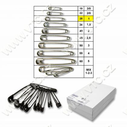 Špendlík zatvárací veľ. 1 lak