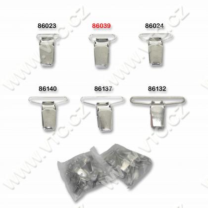 Braces clips 24 mm nickel