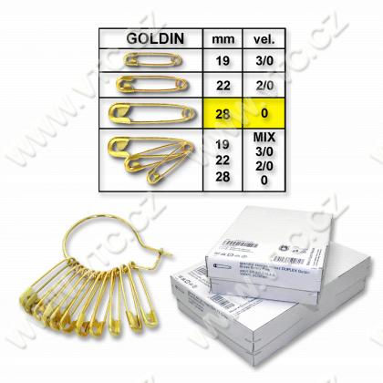 Safety pins GOLDIN No.0