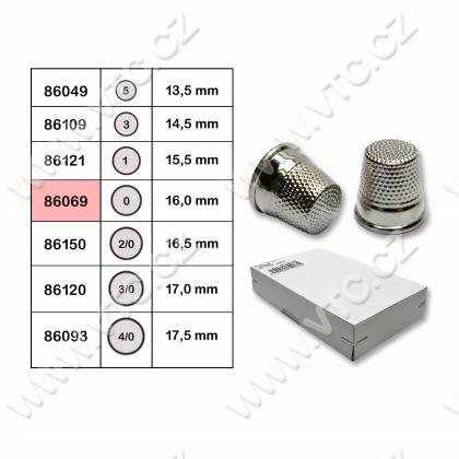 Fingerhut mit Kappe Gr. 0