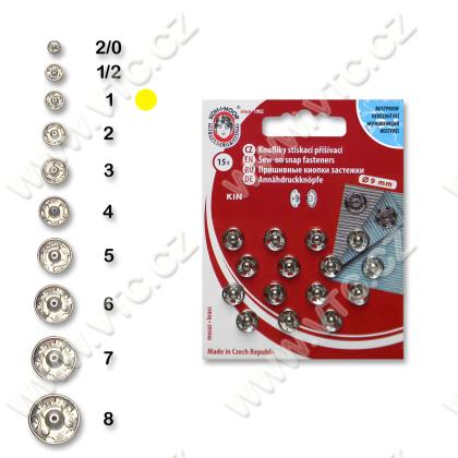 Snap fasteners KIN 1 nickel