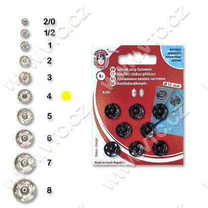 Snap fasteners KIN 4 lacquered